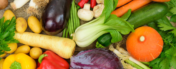 Frisches Gemüse vom Bauernmarkt