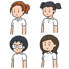 vector set of student