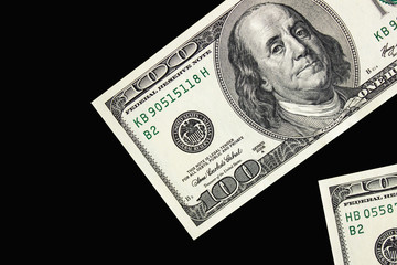 American dollars close-up