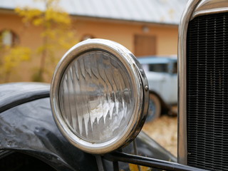 headlight of  retro car