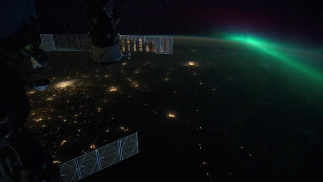 Night Planet Earth seen from space station. Retouched and color corrected 4k timelapse footage. Original Imagery by NASA Johnson Space Center