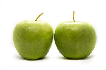 two green Apple