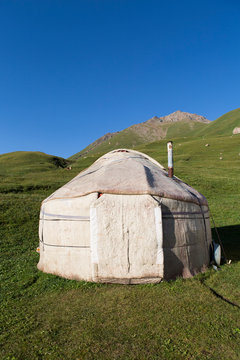 Yurt around Lake Kol Ukok, Kochkor, Kyrgyzstan