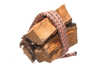 firewood isolated on white background