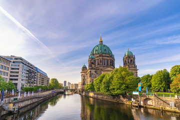 Berlin Germany, city skyline at Berlin Cathedral (Berliner Dom) and Spree River © Noppasinw
