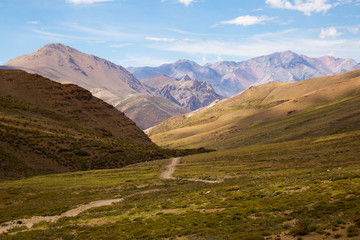 Fototapeta premium View of Andes mountains, Valle Hermoso