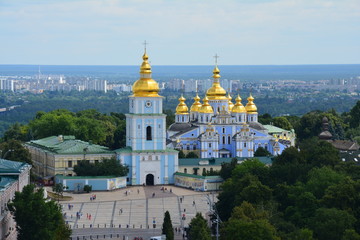 Fototapeta na wymiar Monastère Saint Michel Kiev - Saint Michael's Monastery Kiev