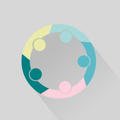 group of people brain storm icon concept.