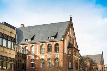 BERLIN, GERMANY- March 11, 2018 : Charite University Medicine Berlin. is one of the largest university hospitals in Europe. BERLIN, GERMANY