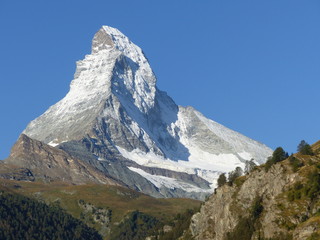 Matterhorn in morning sunlight