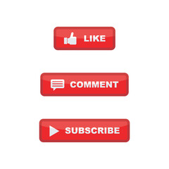Like, comment, and subscribe icon button.