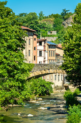 The Gere river in Vienne, France