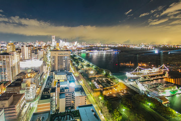 横浜マリンタワーからの夜景