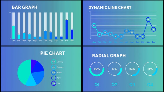 Minimal Gradient Chart Infographic