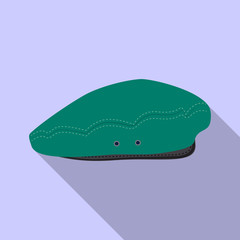 Vector illustration of headgear and cap symbol. Set of headgear and accessory vector icon for stock.