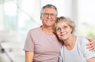 Happy senior couple smiling Happy senior couple smiling