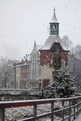 Schneefall in Freiburg