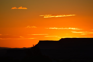 Sunset at Zion national park