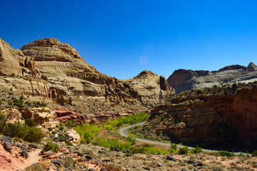 Fototapeta premium Beautiful views at Capitol reef national park