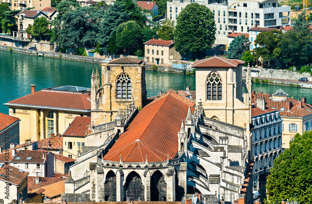 Sticker saint maurice cathedral of vienne in france