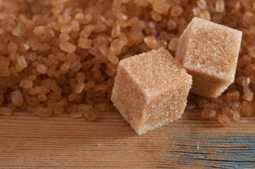 Natural brown sugar cubes