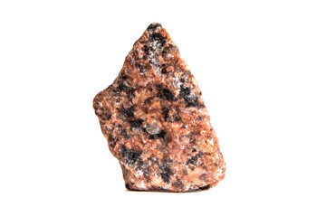 Semi-precious stones and minerals on a white background