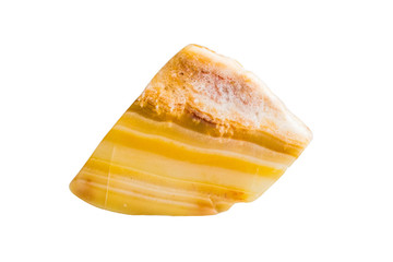 Semi-precious stones and minerals on a white background