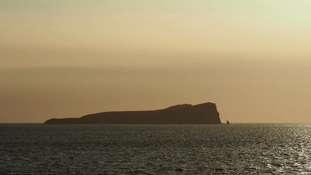 Sunset over Guy Fawkes Island, Galapagos, Ecuador