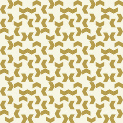 Seamless background for your designs. Modern golden ornament. Geometric abstract pattern