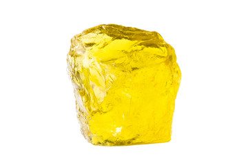 Semi-precious stones and minerals on a white background