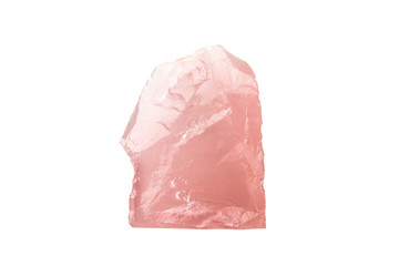 Semi-precious stones and minerals on a white background