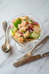 Peruvian Shrimp Tilapia Ceviche