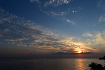 Fototapeta na wymiar Sunrise in Argassi, Zakynthos Island