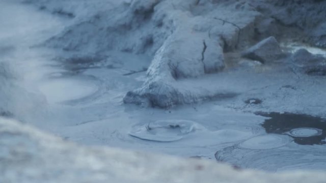 Boiling mud pot in Iceland 