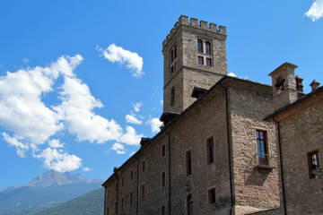 castello di sarre in valle d'aosta in italia 
