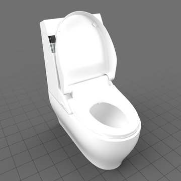 Modern toilet seat up