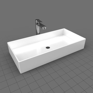 Modern bathroom sink