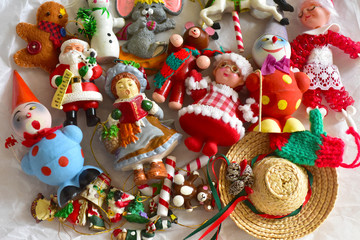 Vintage Christmas tree ornaments