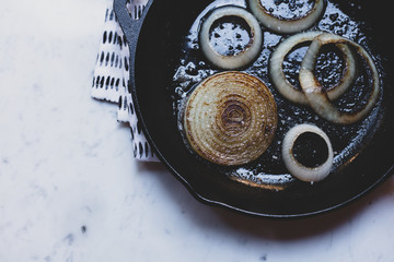 Caramelized Onions in Pan
