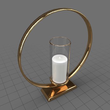 Circular candle holder