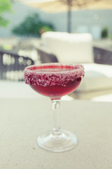 Cocktails Drinks on outdoor patio