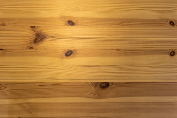 Natural wood table top view