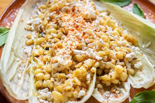 Mexican esquites corn