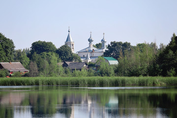 Сhurch in the village Vel'ye. Russia.