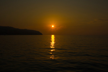 Sunset in the Adriatic Sea