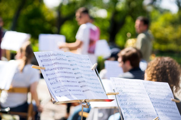 orchestra classical music concert outdoors in  park © GDM photo and video