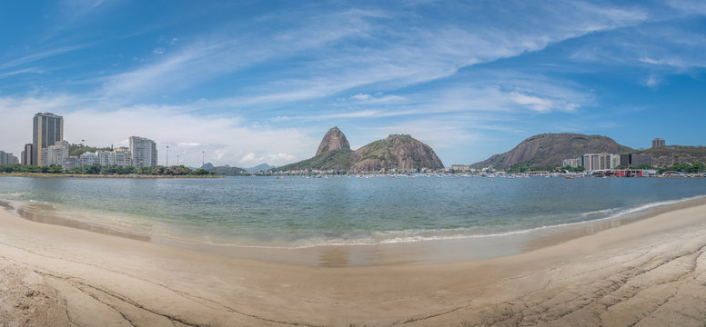 Panoramic view of Botafogo Beach and Sugar Loaf Mountain - Rio de Janeiro, Brazil