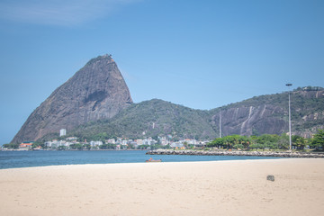 Fototapeta na wymiar Aterro do Flamengo beach and Sugar Loaf Mountain - Rio de Janeiro, Brazil