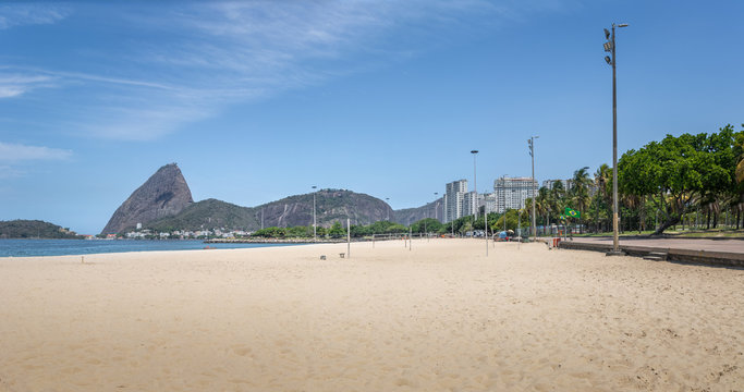 Aterro do Flamengo beach and Sugar Loaf Mountain - Rio de Janeiro, Brazil