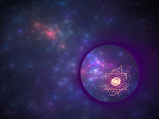 atoms in cosmic space